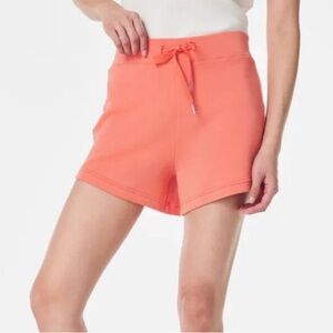 Spanx AirEssentials 4 inch Shorts Sunset Peach Orange Large Lounge Summer Soft